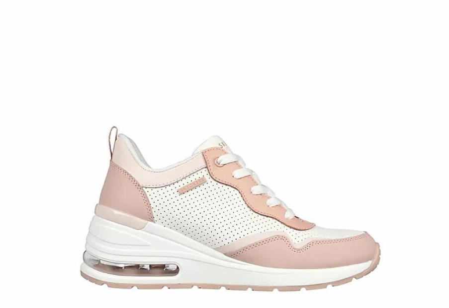 * Skechers Womens Million Air Hotter Air Sneaker Peach Women