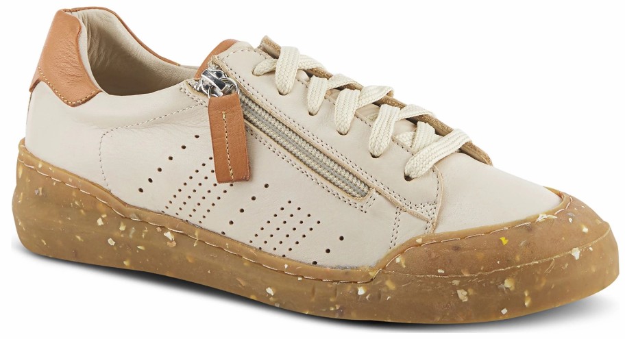 * Women'S Ratana Sneaker Beige Leather Women