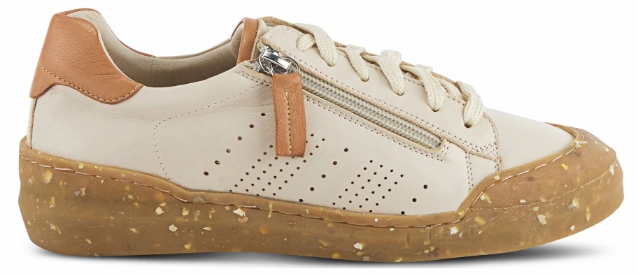 * Women'S Ratana Sneaker Beige Leather Women