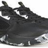 * Men'S Lockdown 6 Basketball Shoe Black/White/Gold Men