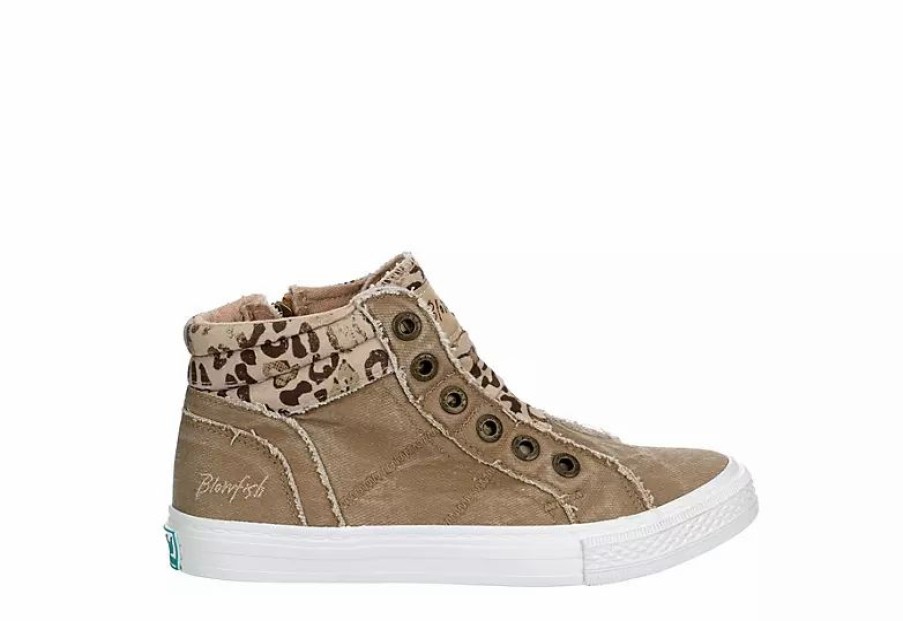 * Blowfish Womens Kora High Top Sneaker Taupe Women