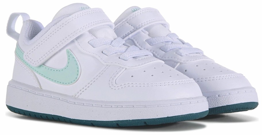 * Nike Kids' Court Borough Low Recraft Baby/Toddler White/Jade Girls