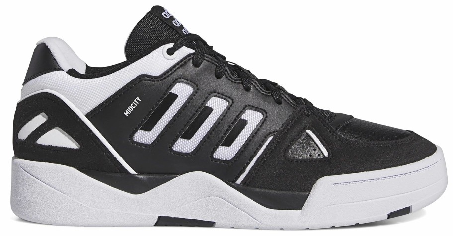 * Men'S Mid City Low Sneaker Black/White/Black Men