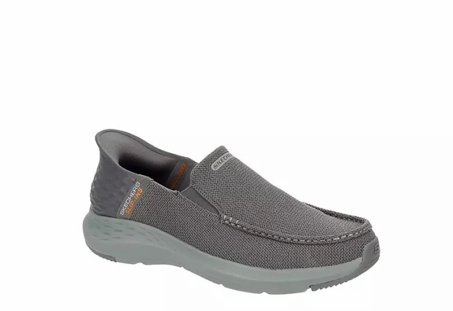 * Skechers Mens Slip-Ins Parson Slip On Sneaker Grey Men