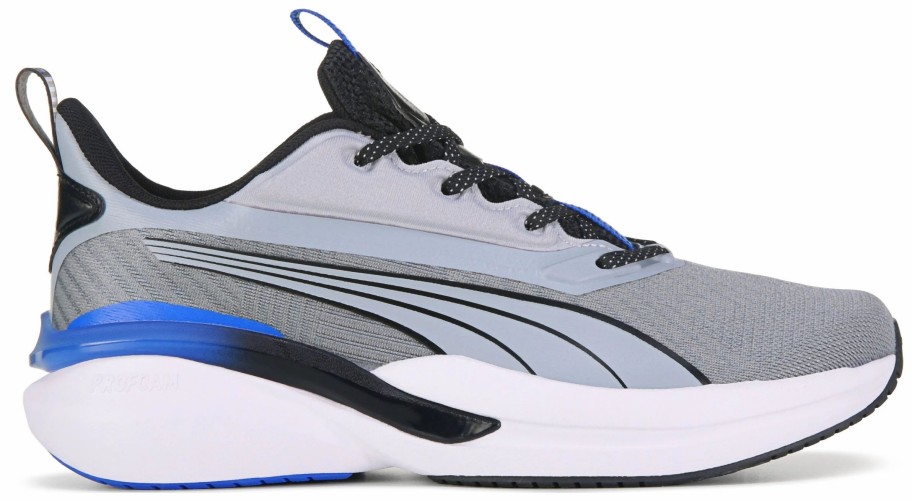 * Puma Men'S Hyperdrive Profoam Speed Running Shoe Grey/Black/Blue Men