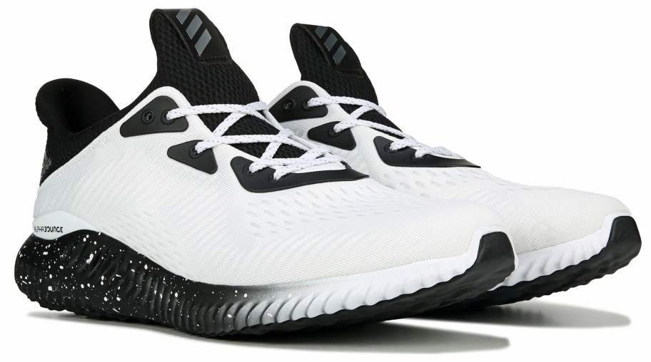 * Men'S Alphabounce 1M Running Shoe White/Black/Fade Men