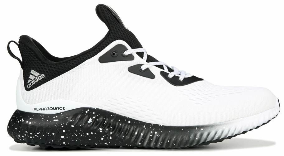 * Men'S Alphabounce 1M Running Shoe White/Black/Fade Men