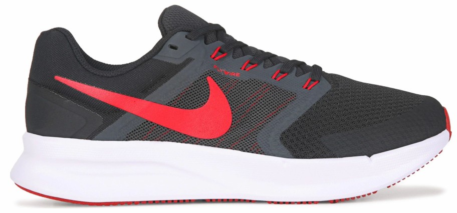 * Nike Men'S Run Swift 3 Medium/Wide Running Shoe Black/Red Men