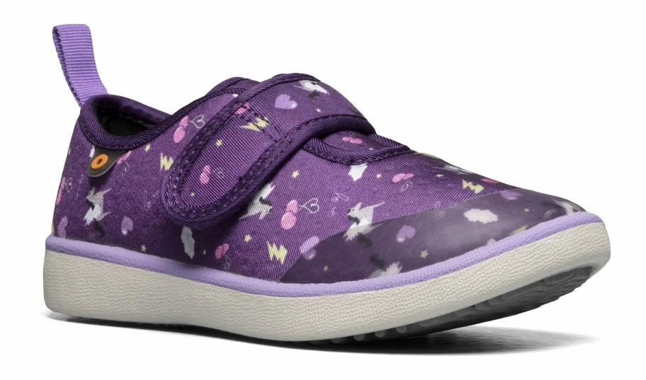 * Bogs Kids' Kicker Strap Sneaker Toddler/Little Kid Purple Multi Boys