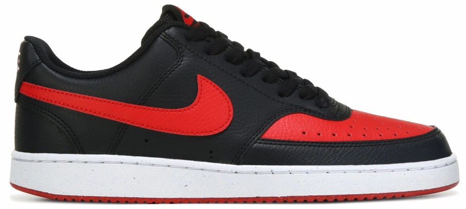 * Nike Men'S Court Vision Low Sneaker Black/University Red Men