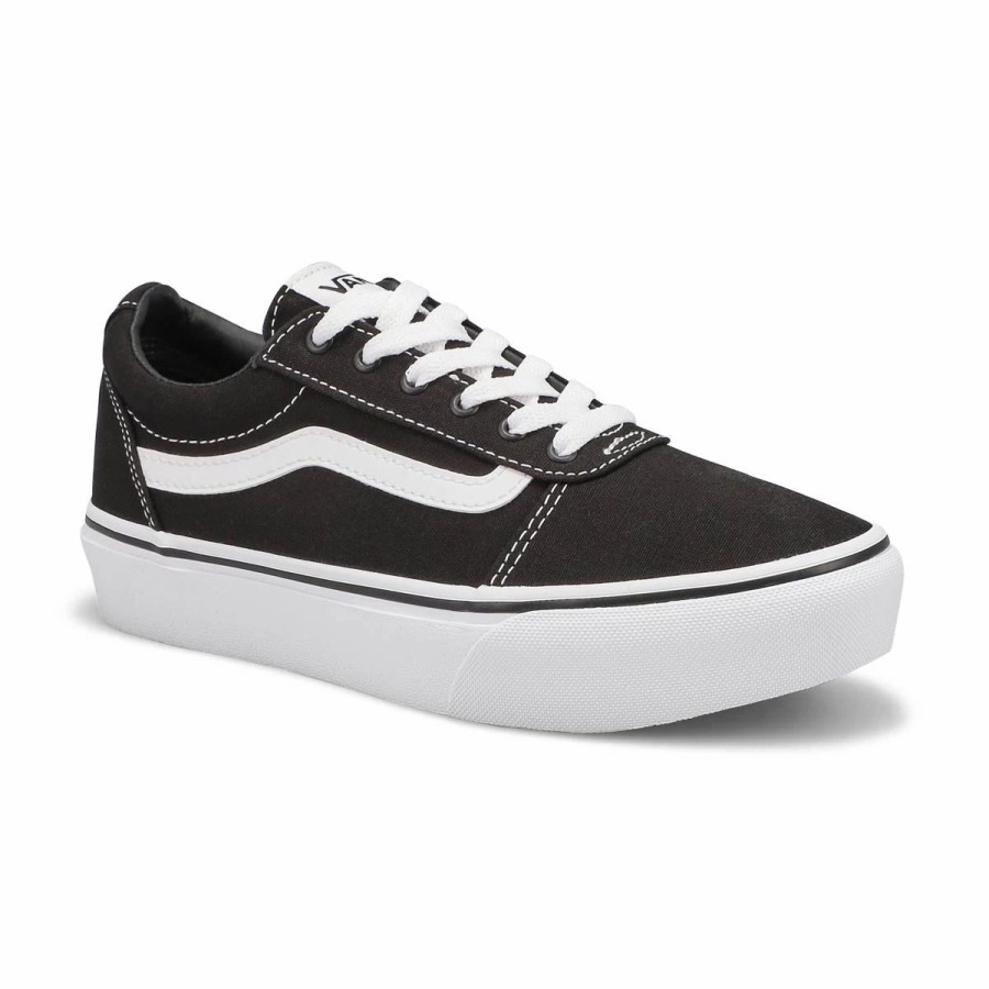 * Vans Girls Ward Platform Sneaker Black/Whit Girls