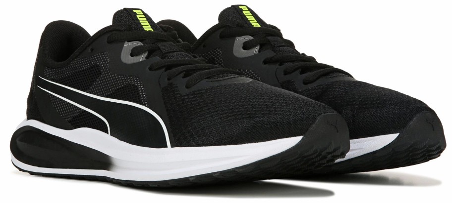 * Puma Kids' Twitch Running Shoe Big Kid Black/White Boy