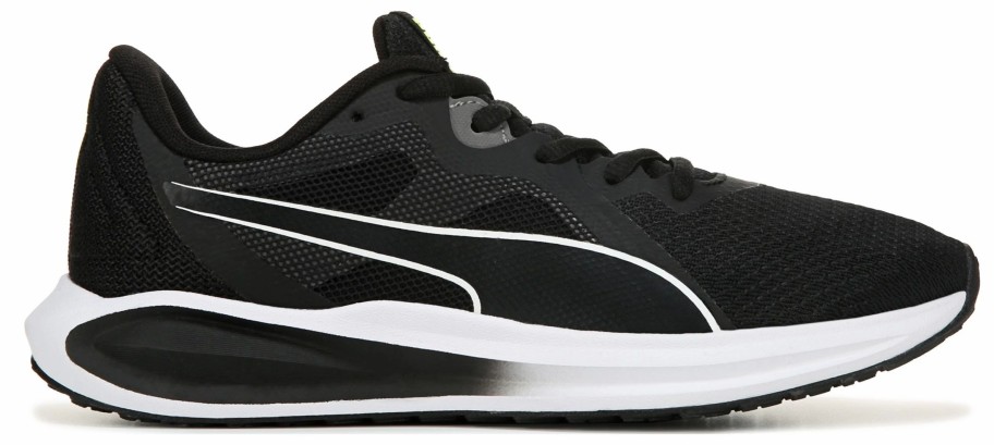 * Puma Kids' Twitch Running Shoe Big Kid Black/White Boy