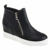 * Women'S Pennelope Wide Wedge Sneaker Black Synthetic Women