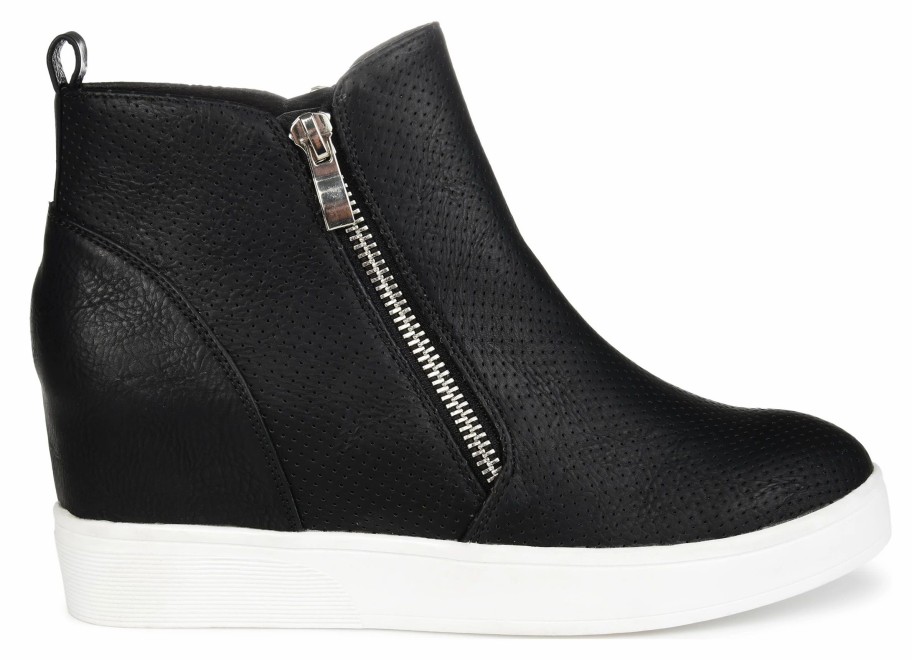 * Women'S Pennelope Wide Wedge Sneaker Black Synthetic Women