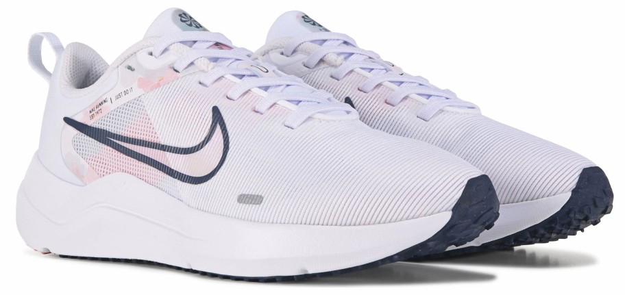 * Nike Women'S Downshifter 11 Running Shoe White/Pink/Navy Women