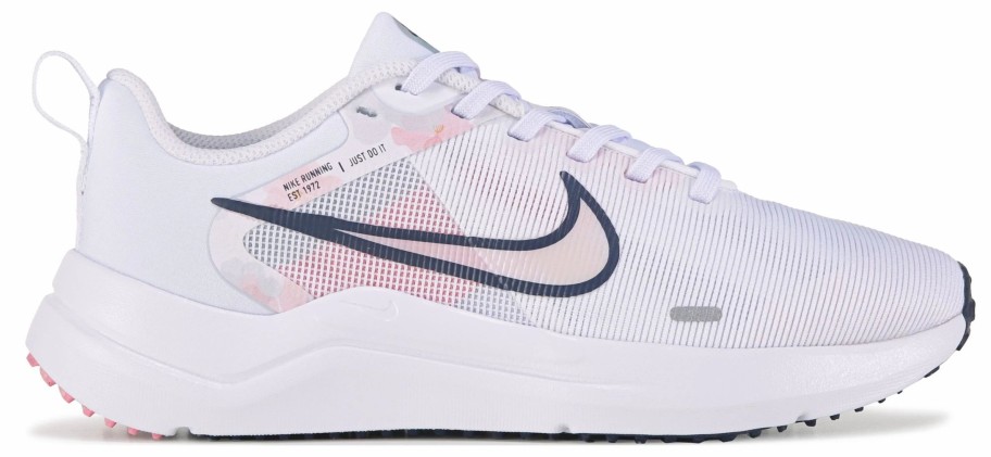 * Nike Women'S Downshifter 11 Running Shoe White/Pink/Navy Women