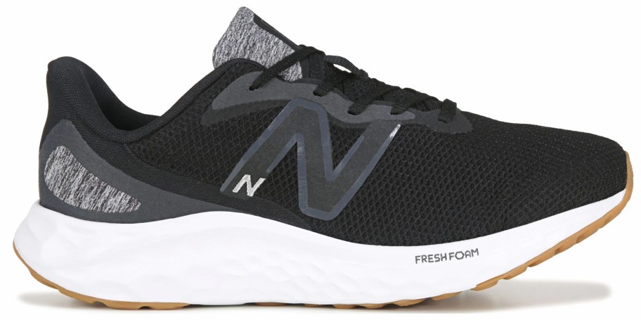 * &New Men'S Arishi V4 Medium/X-Wide Running Shoe Black/White/Gum Men