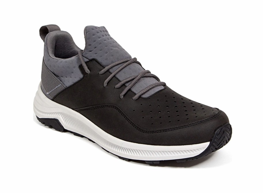 * Men'S Contour Medium/Wide Sneaker Black/Grey Men