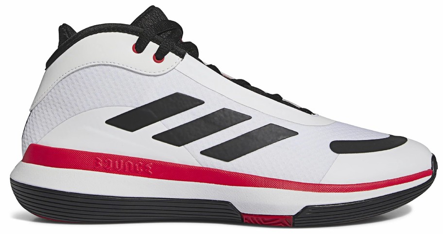 * Men'S Bounce Legends Basketball Shoe White/Black/Scarlet Men