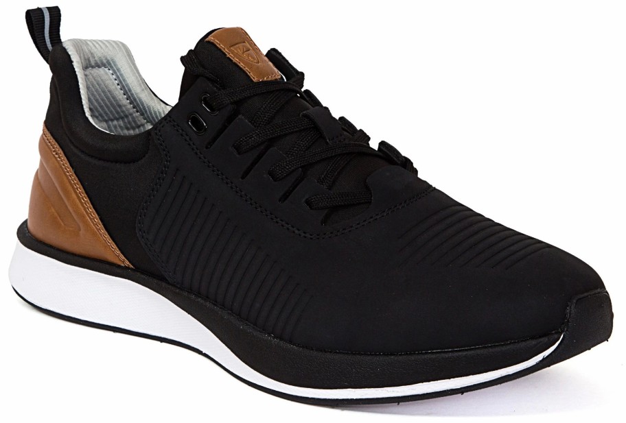 * Men'S Cranston Water Repellant Sneaker Black/Brown Men