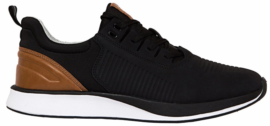 * Men'S Cranston Water Repellant Sneaker Black/Brown Men