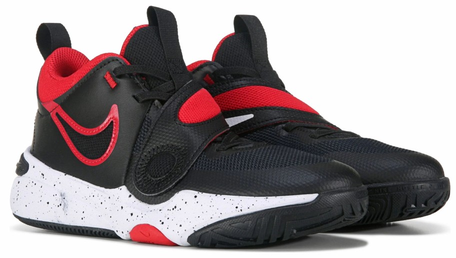 * Nike Kids' Hustle 11 Basketball Shoe Big Kid Black/Red Boys