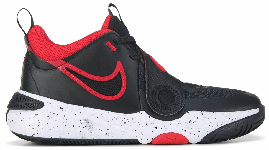 * Nike Kids' Hustle 11 Basketball Shoe Big Kid Black/Red Boys