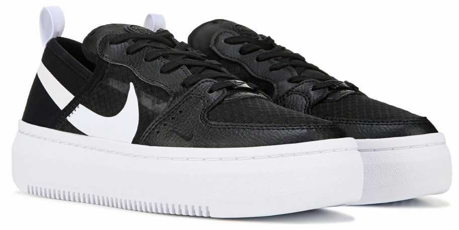 * Nike Women'S Court Vision Alta Sneaker Black/White Women