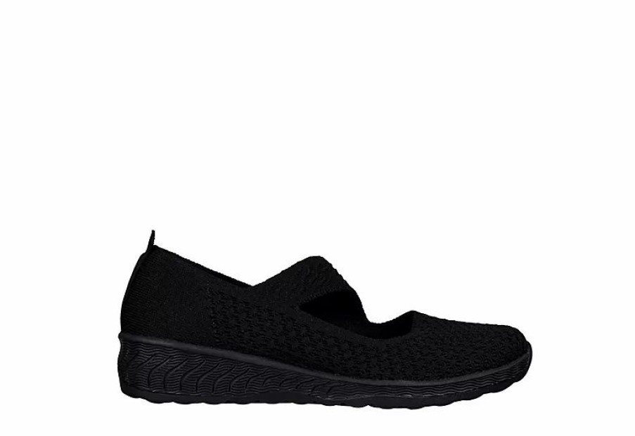 * Skechers Womens Uplifted Slip On Sneaker Black Women