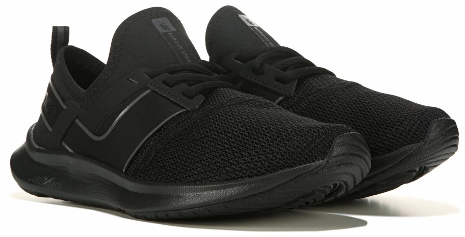 * &New Women'S Nergize Sport Medium/Wide Sneaker Black/Black Wide Women