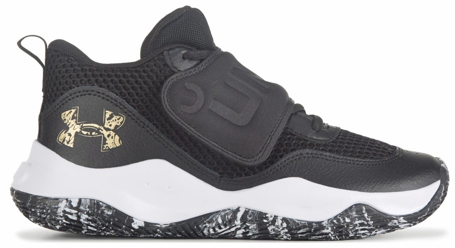 * Kids' Zone 2 Basketball Shoe Big Kid Black/Gold Boys