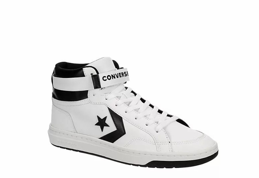 * Converse Mens Pro Blaze Strap Sneaker White Men