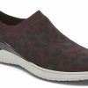 * Women'S Total Motion Sport Medium/Wide Slip On Sneaker Oxblood Leopard Women