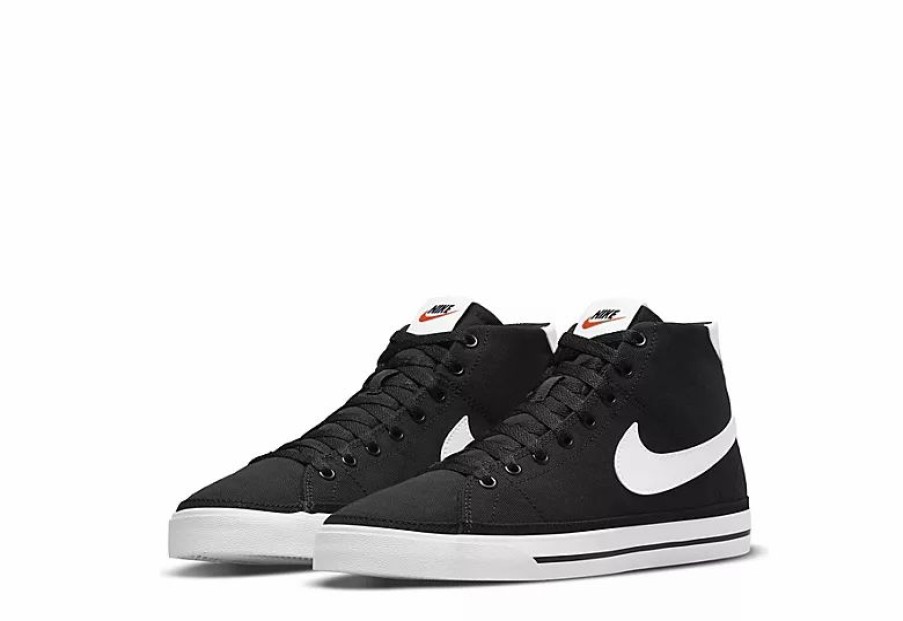 * Nike Womens Court Legacy Mid Sneaker Black Women