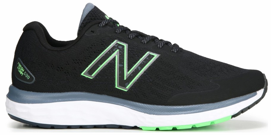 * &New Men'S 680 Running Shoe Black/Green Men