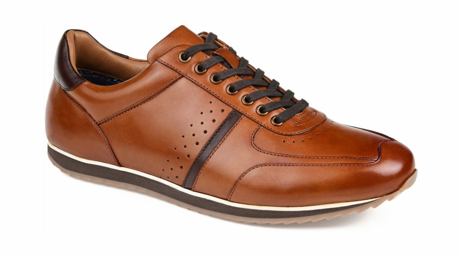 * Men'S Fenway Oxford Sneaker Cognac Leather Men