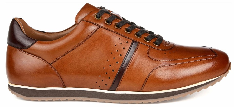 * Men'S Fenway Oxford Sneaker Cognac Leather Men