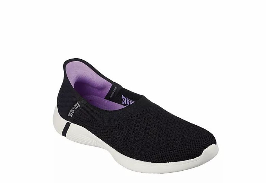 * Skechers Womens Slip-Ins On-The-Go Swift Advance Sneaker Black Women