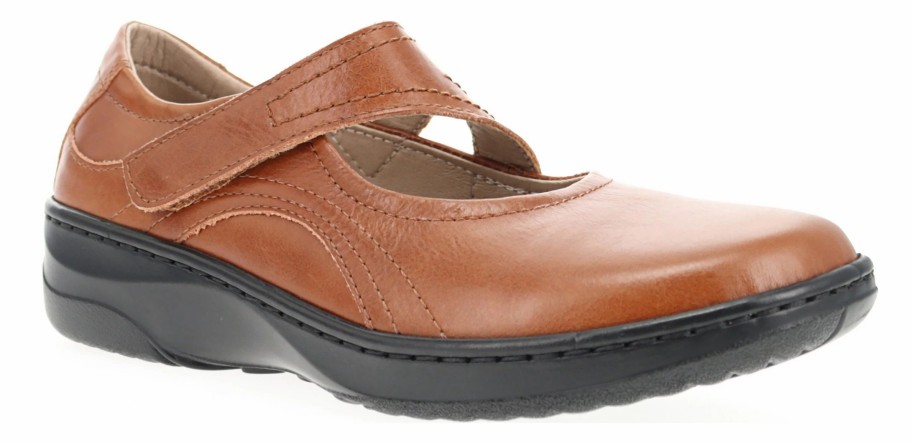 * Women'S Golda Narrow/Medium/Wide/X-Wide Mary Jane Teak Leather Women