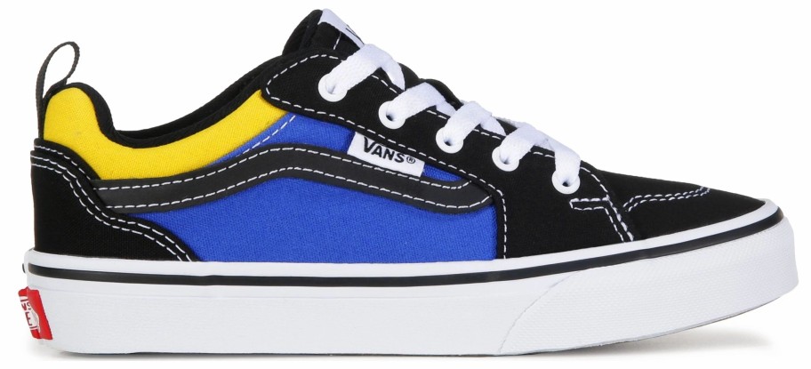 * Vans Kids' Filmore Sneaker Little/Big Kid Black/Blue/Yellow Boys