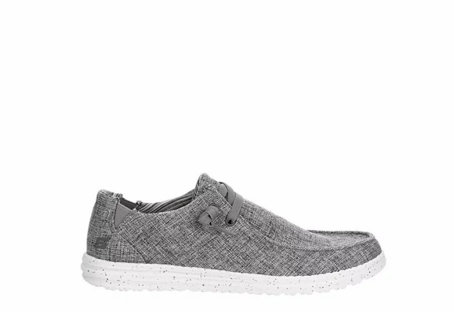 * Skechers Mens Melson-Chad Slip On Sneaker Grey Men