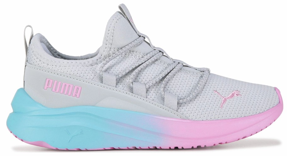 * Puma Kids' One4All Sneaker Little Kid Grey/Lilac Girls