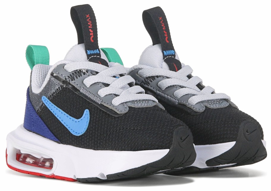 * Nike Kids' Air Max Intrlk Lite Sneaker Toddler Black/Grey/Blue Boys