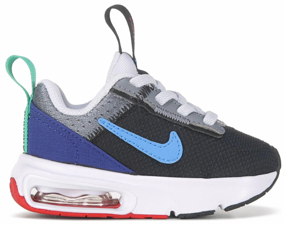 * Nike Kids' Air Max Intrlk Lite Sneaker Toddler Black/Grey/Blue Boys