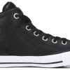 * Men'S Chuck Taylor All Star High Street Leather Sneaker Black/Black/White Men