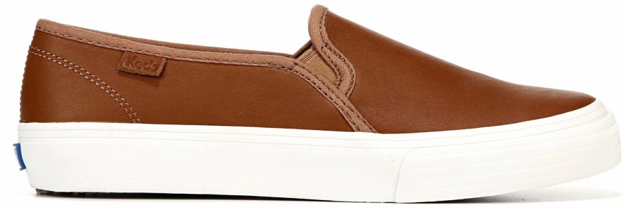 * Keds Women'S Double Decker Leather Slip On Sneaker Cognac Women