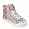 * Skechers Girls Twi-Lites 2.0 Twinkle Toes Light Up Sneaker Rose Gold Girls