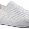 * Women'S Courage Slip On Sneaker White Fabric Women