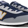 * &New Kids' 515 Sneaker Big Kid Navy/Yellow Boys